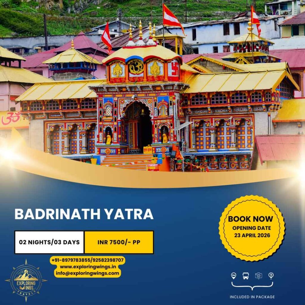 Badrinath tour package from haridwar dehradun rishikesh