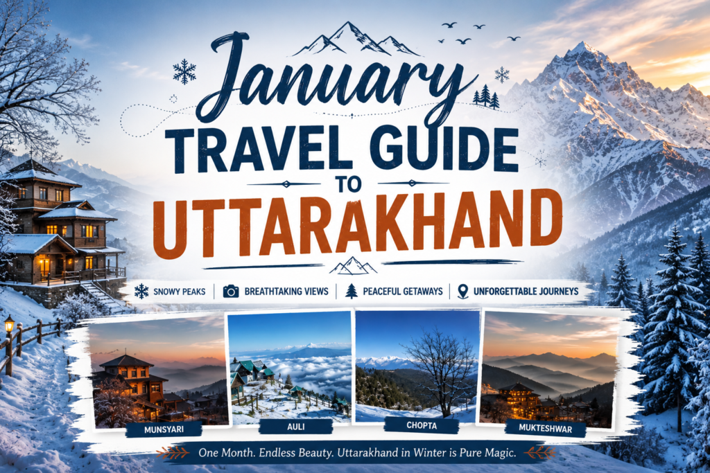 January Travel Guide to Uttarakhand – know about Weather, Snow and few of the Best Places to have one of a kind experience