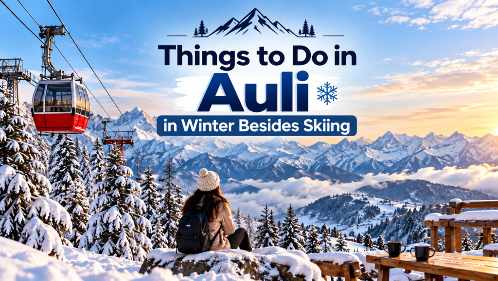 Things to do in Auli in winter besides skiing, including snow walks, Gorson Bugyal, ropeway rides, Chattrakund, photography and more.